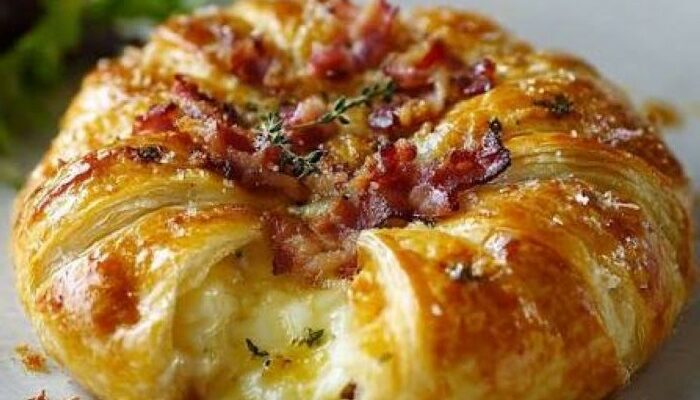 Camembert Feuilleté au Lard : Recette Facile et Fondante