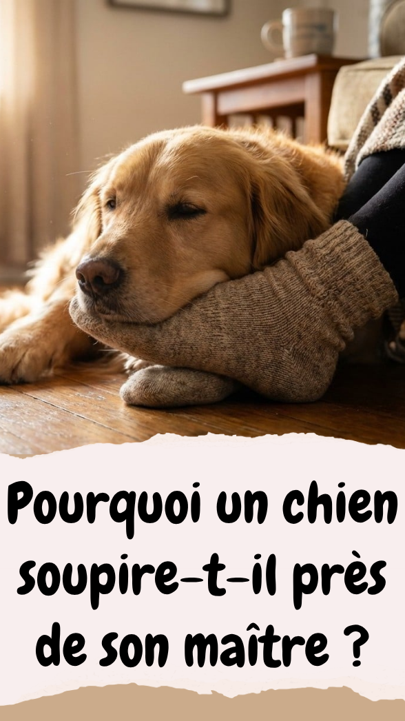 Pourquoi un chien soupire-t-il près de son maître