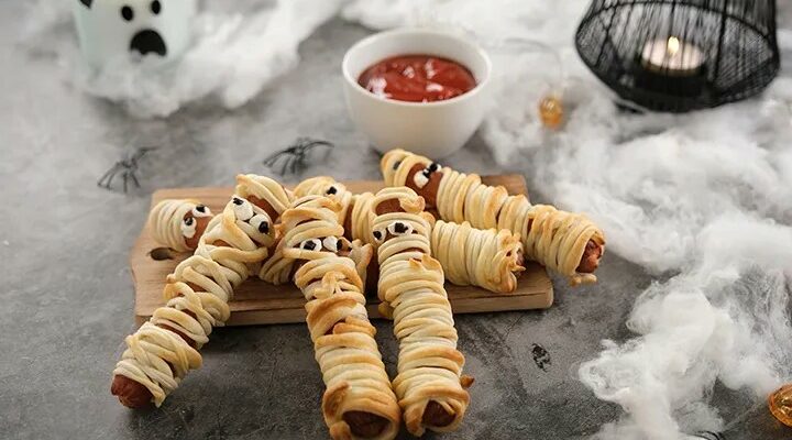 Knacks momies : des saucisses feuilletées pour Halloween
