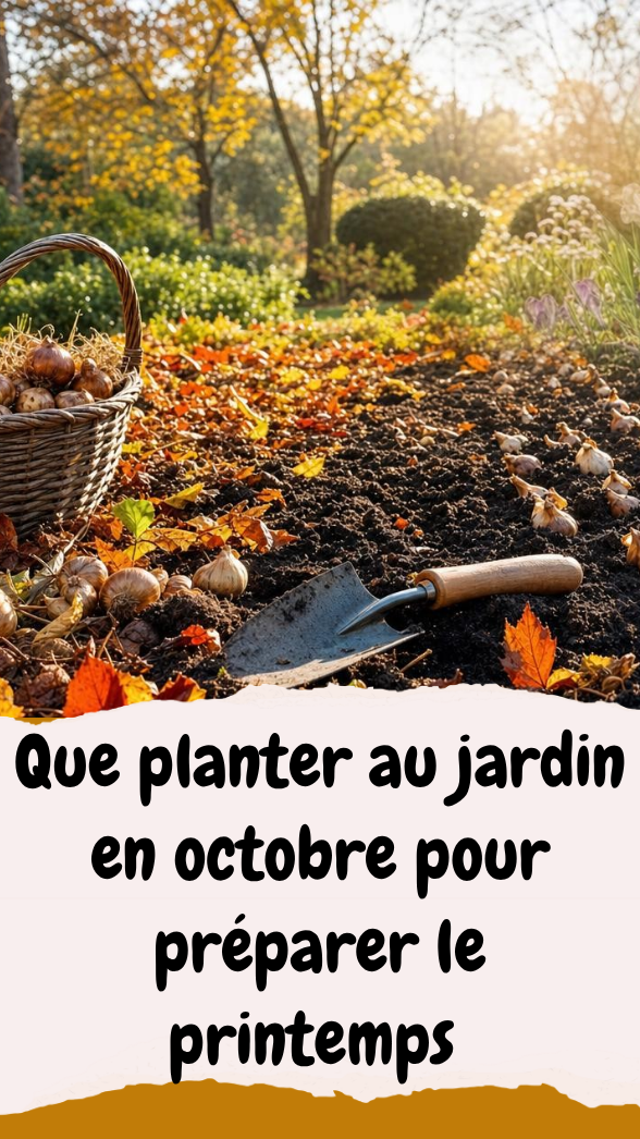 Que planter au jardin en octobre pour préparer le printemps